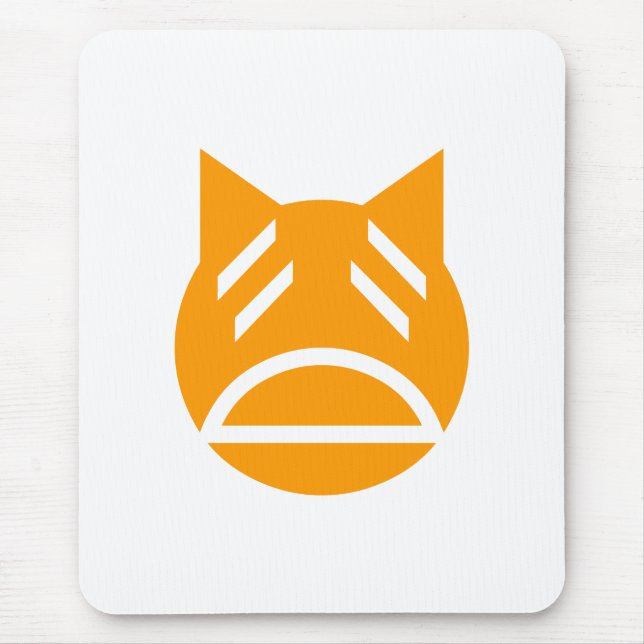 Mousepad Weary Emoji Cat (Frente)