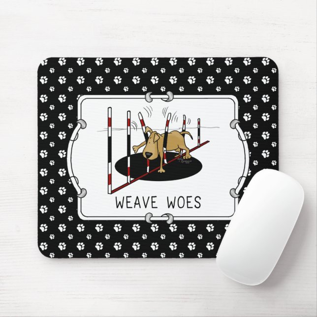 Mousepad Weave Woes - agilidade engraçada, golpes de cão pr (Com mouse)