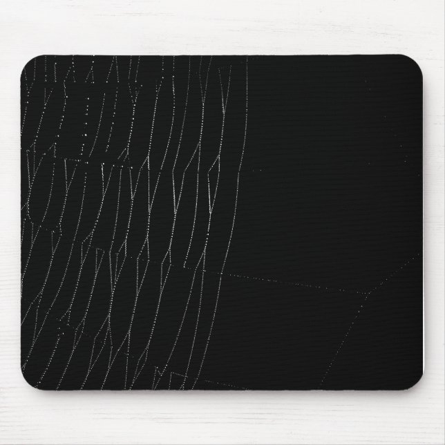 Mousepad Web branca com fundo preto (Frente)