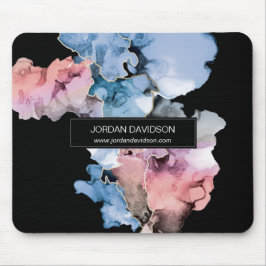 Mousepad Web site de tinta de abertura da pintura do abstra