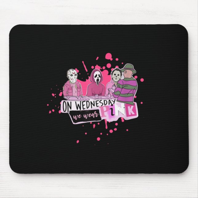 Mousepad Weds. We Wear Nk Horror Villain Halloween Oct. Sok (Frente)