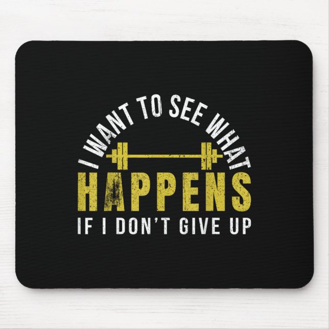 Mousepad Weightlifting Bodybuilder Muscle Barbell Exercise  (Frente)