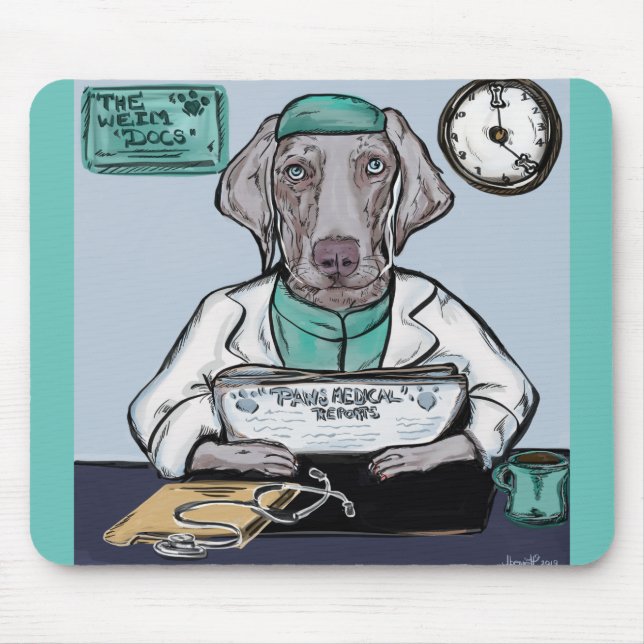 Mousepad Weimaraner (Frente)