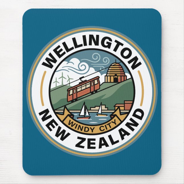 Mousepad Wellington New Zealand (Frente)