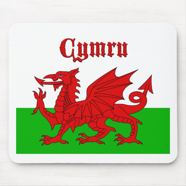 Mousepad Welsh Flag Cymru (Frente)