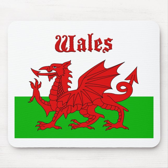 Mousepad Welsh Flag Wales (Frente)