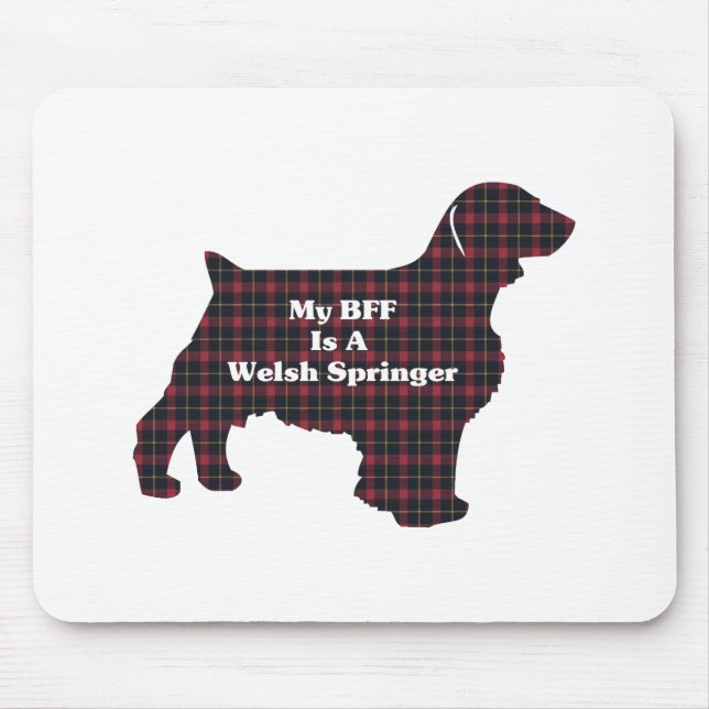 Mousepad Welsh Springer SPANIEL BFF (Frente)