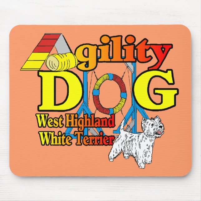 Mousepad West_Highland_White_Terrier_Agilidade (Frente)