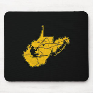 Mousepad West Virginia Mountain Dourado E Blue Fly Fisherie