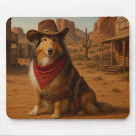 Mousepad Western Sheltie theme