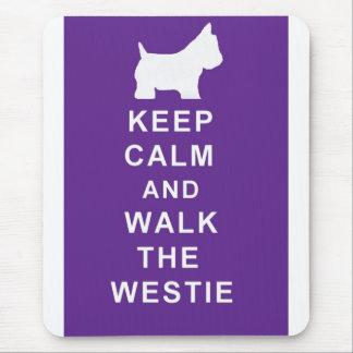 Mousepad Westie mantem a caminhada calma o aniversário do