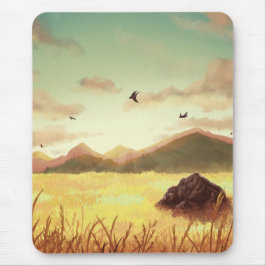 Mousepad Wheat fields at sunrise