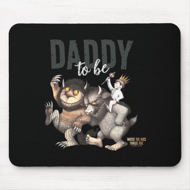 Mousepad Where The Wild Things Are Daddy To Be  (Frente)