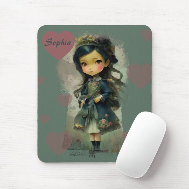 Mousepad Whimsic Kawaii Fairy Tale Girl (Com mouse)