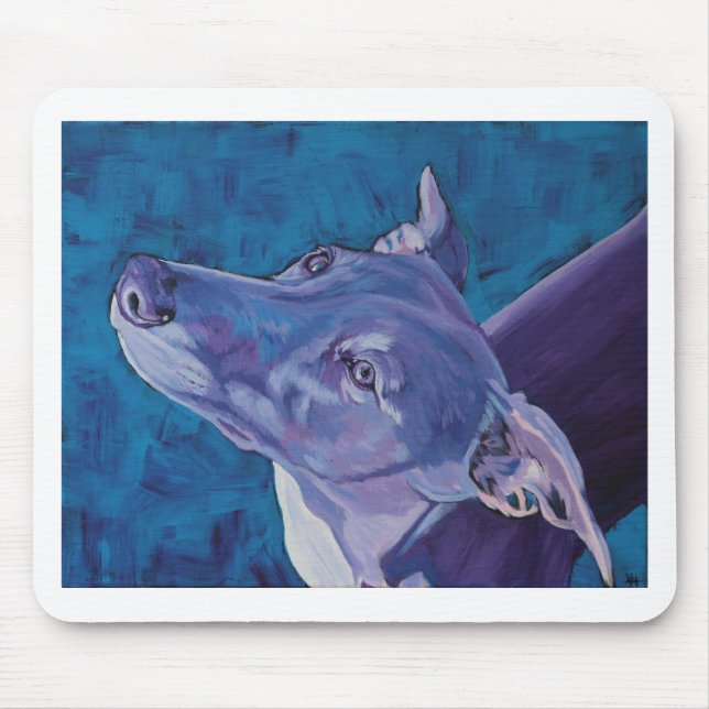 Mousepad Whippet azul (Frente)
