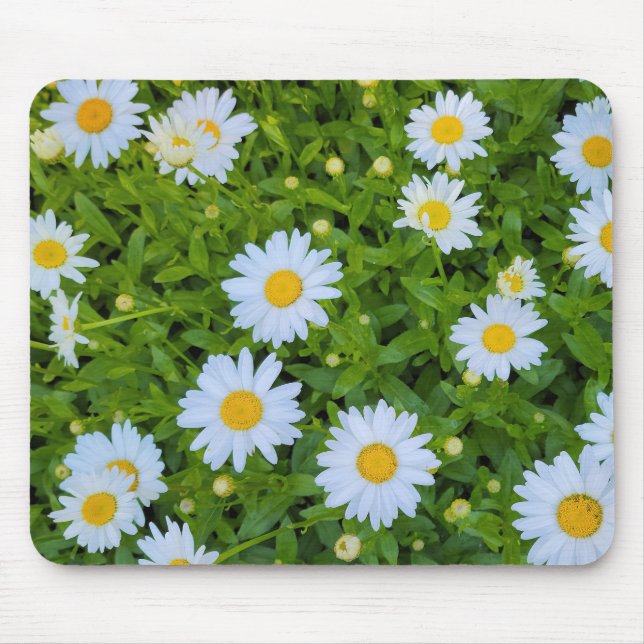 Mousepad White Daisy Garden (Frente)