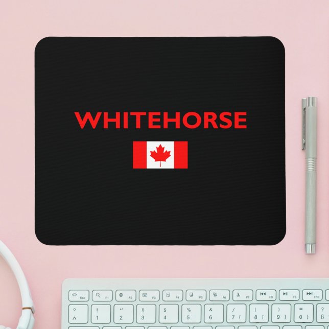 Mousepad Whitecavalo canadense Flag Dark Color (Criador carregado)