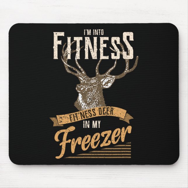 Mousepad Whitetail Buck Funny Deer Hunting Season (Frente)