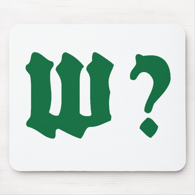 Mousepad why where when who (Frente)