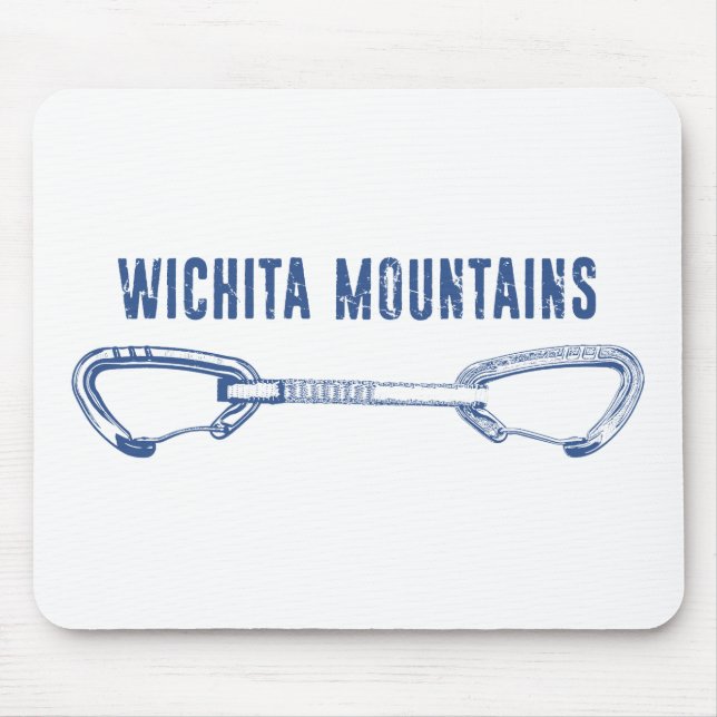 Mousepad Wichita Mountain Rock Escalando rapidamente (Frente)