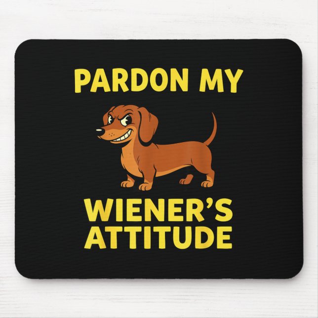 Mousepad Wiener Dog Dachshund  (Frente)
