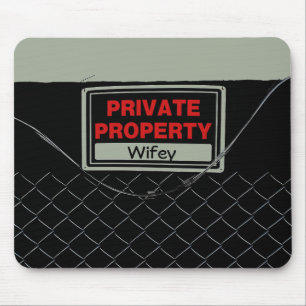 Mousepad Wifey exclusiva de diversão Legal personalizável