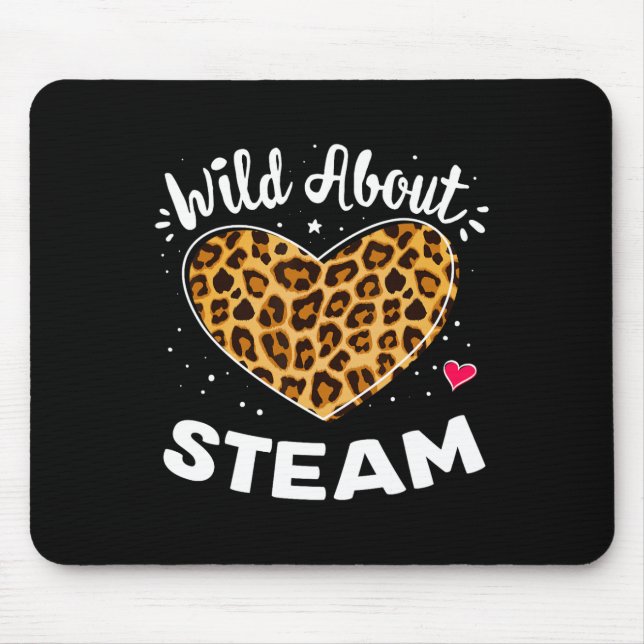 Mousepad Wild About Steam Leopard Squad Stem Byck To School (Frente)