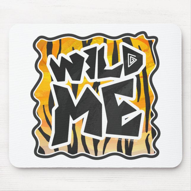 Mousepad Wild Me Tiger Orange and Black (Frente)