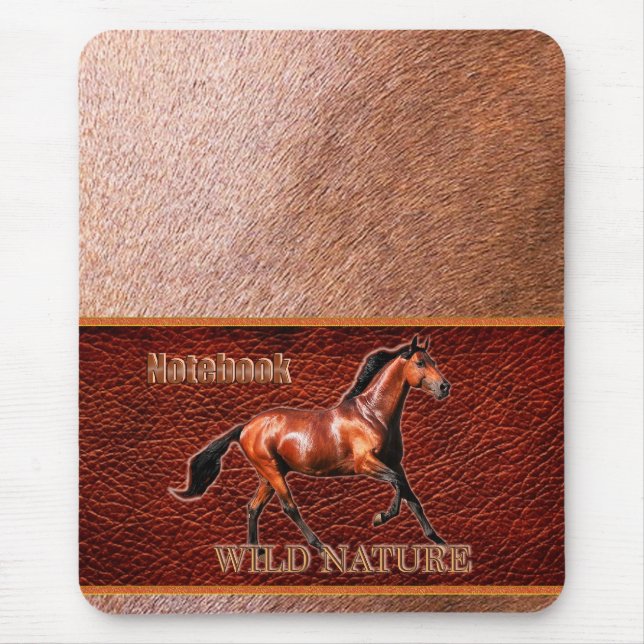 Mousepad WILD NATURE - coleção HORSE design (Frente)