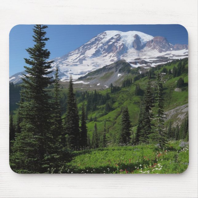 Mousepad Wildflowers no Monte Rainier (Frente)