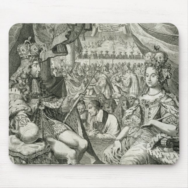 Mousepad William III (1650-1702) e reis de Mary II (Frente)