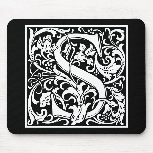 Mousepad William Morris Alphabet "S" (Frente)