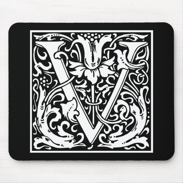 Mousepad William Morris Alphabet "V" (Frente)