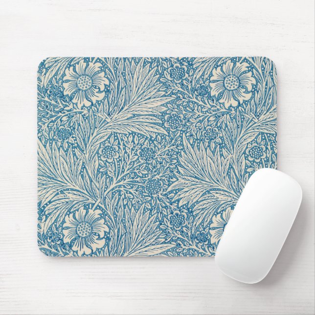 Mousepad William Morris - Art Nouveau Blue Marigold (Com mouse)