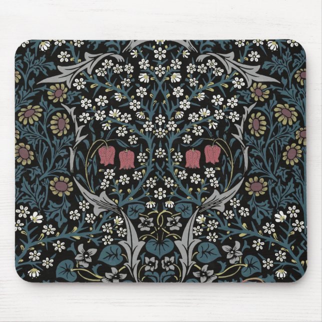 Mousepad William Morris Blackthorn Art Nouveau (Frente)