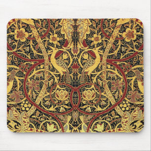 Mousepad William Morris Bullerswood Faux Tapeçaria