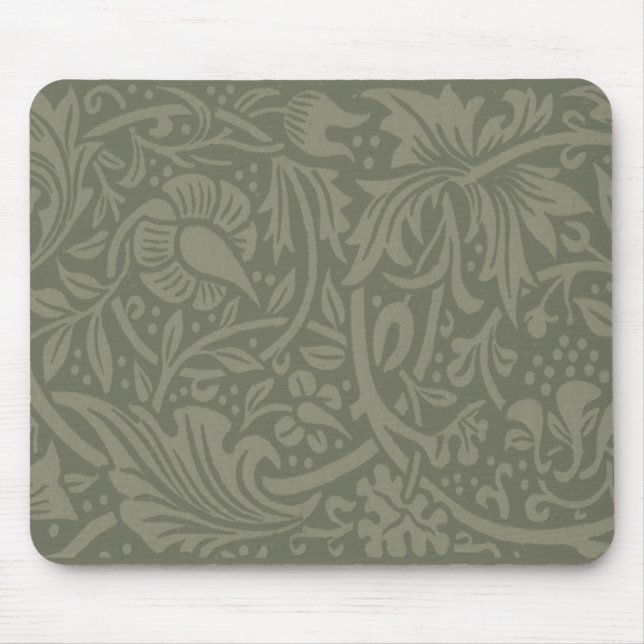 Mousepad William Morris Daffodil Floral Wallpaper Padrão (Frente)