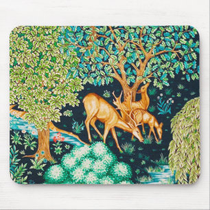 Mousepad William Morris Deer por um índio Brook Tapeçaria