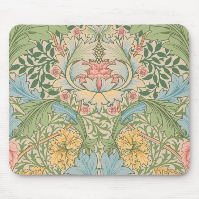 Mousepad William Morris Flor de Murta Floral Botânico (Frente)