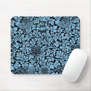 Mousepad William Morris Floral Pattern Bird Anenome