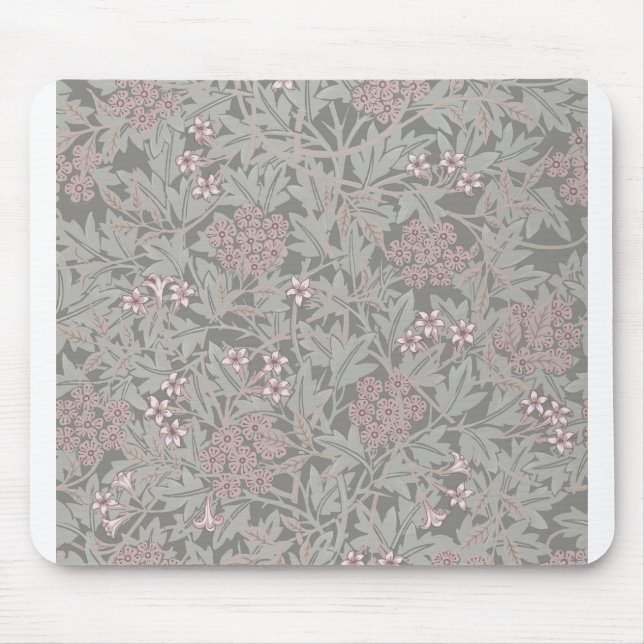 Mousepad William Morris Jasmine Flower Pattern (Frente)