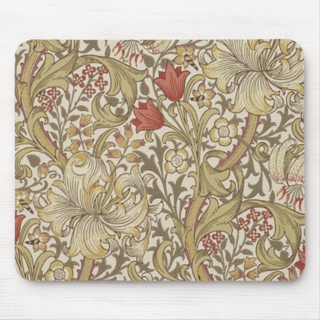 Mousepad William Morris Ouro Lily (Frente)