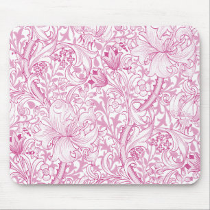 Mousepad William Morris Ouro Lily Floral Patterno