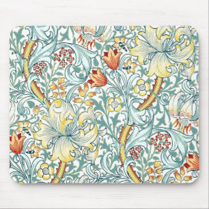 Mousepad William Morris Ouro Lily Floral Patterno