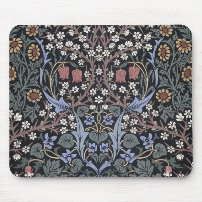 Mousepad William Morris - Padrão Blackthorn (Frente)
