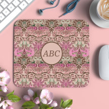 William Morris Peacock e Dragon Monograma