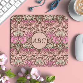 Mousepad William Morris Peacock e Dragon Monograma