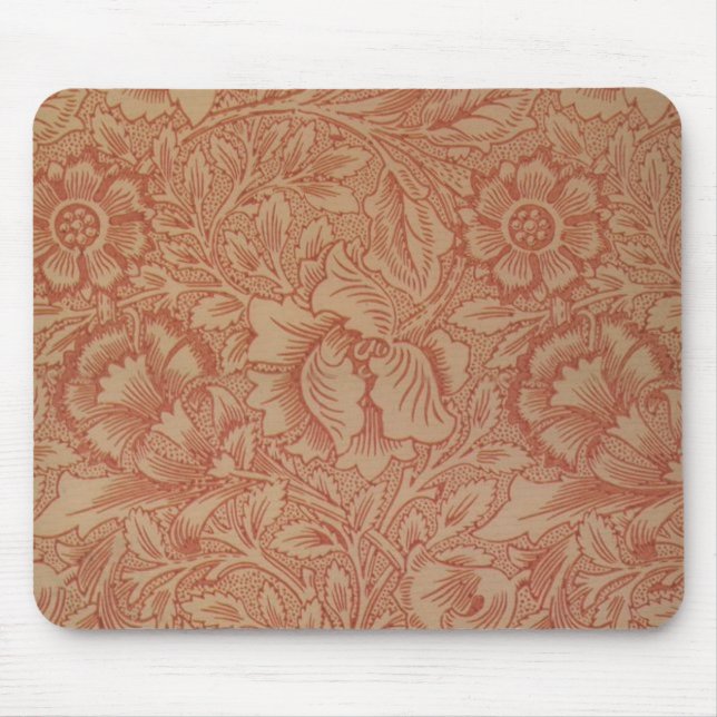 Mousepad William Morris Pink Poppy Floral Flor (Frente)
