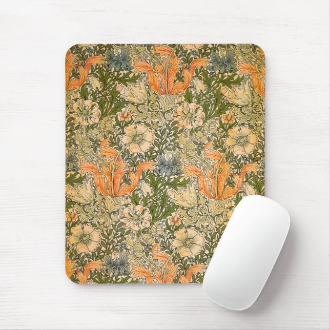 Mousepad William Morris Primavera Compton Flower Festival (Com mouse)