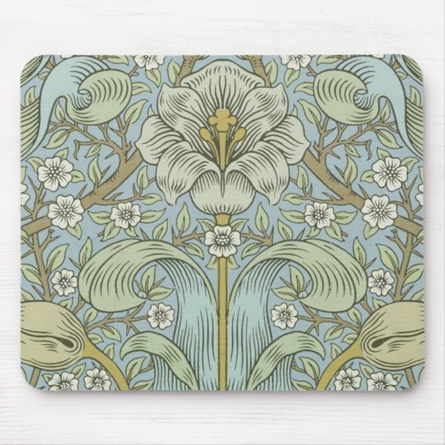 Mousepad William Morris Primavera Thicket Classic Pattern (Frente)